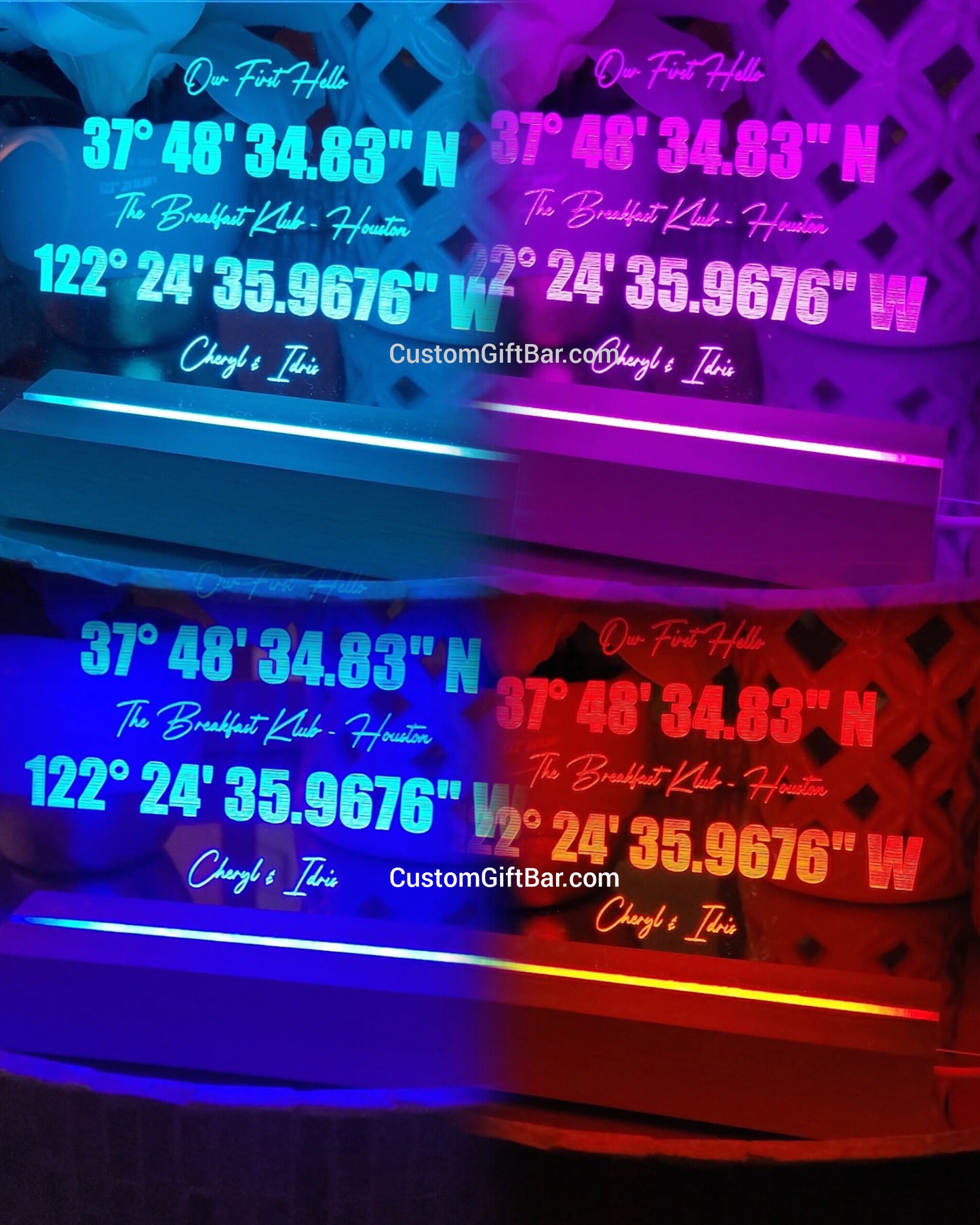 Personalized Family Name LED Light Sign