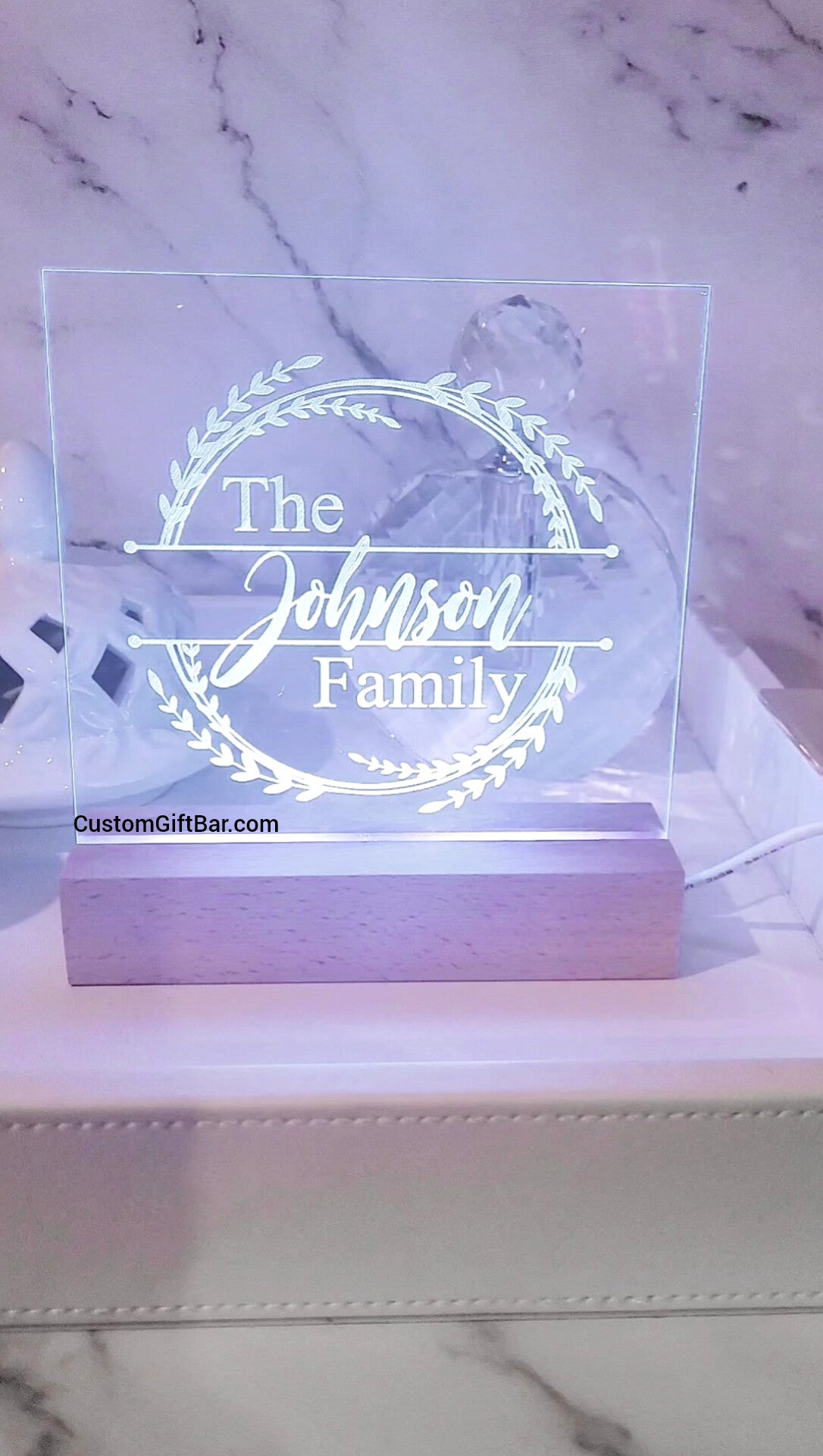 Personalized Family Name LED Light Sign