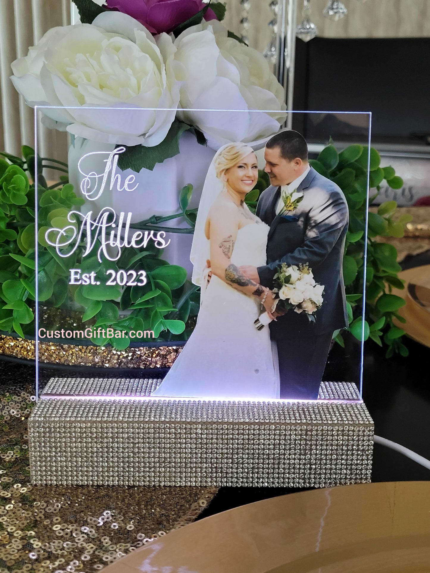 Wedding Engagement Photo Light Mini Sign