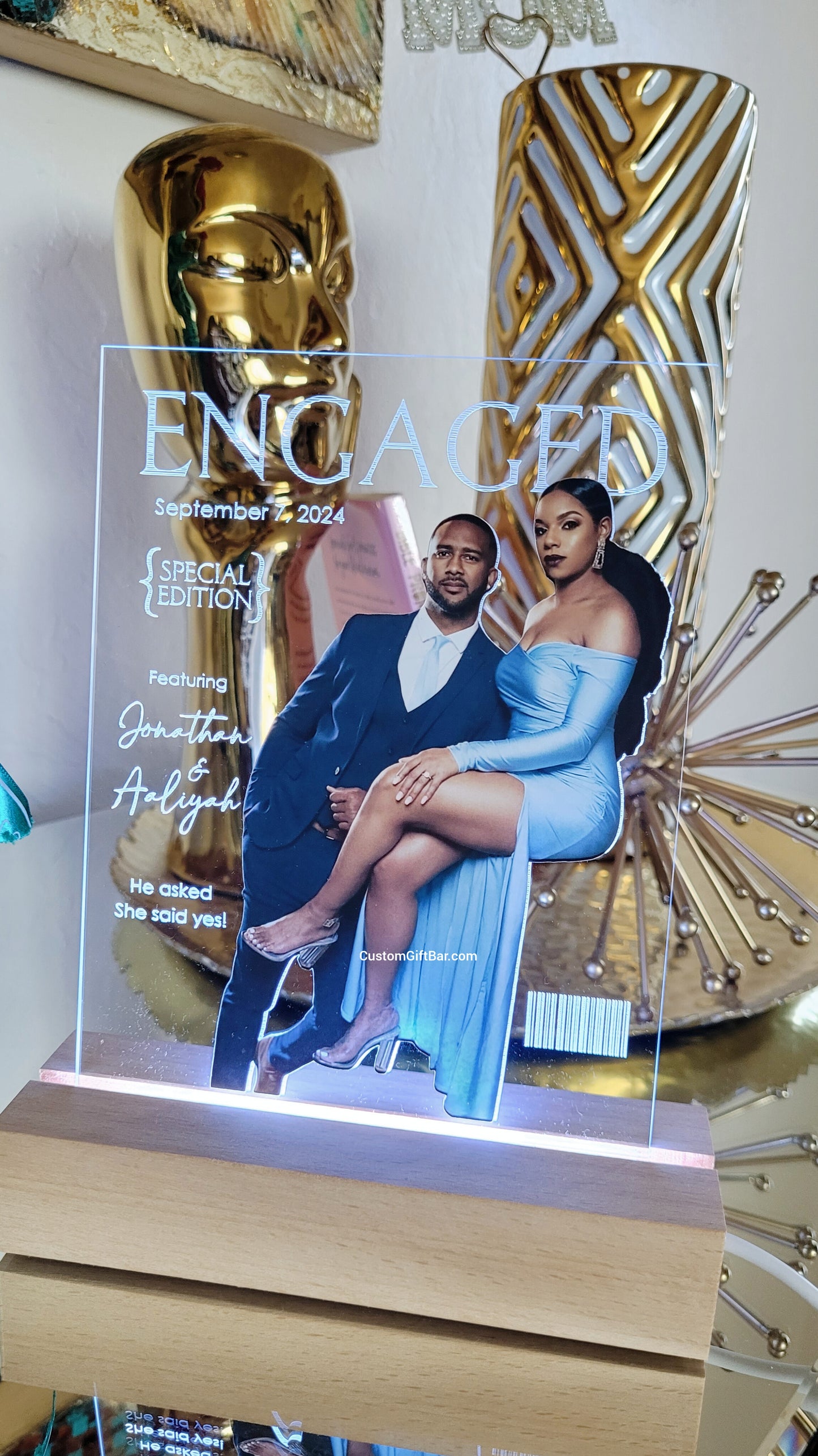 Engaged Magazine Cover LED Light