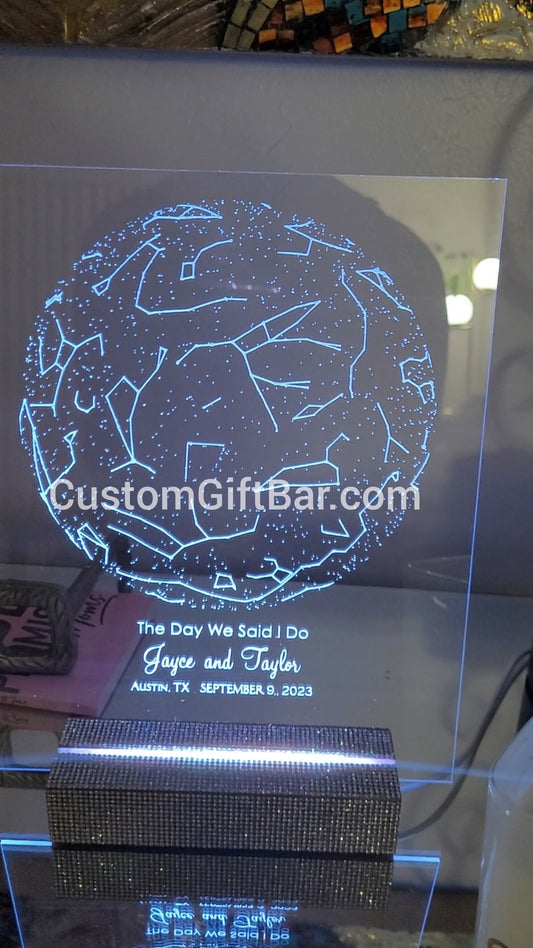 Personalized Star Map LED Night Light