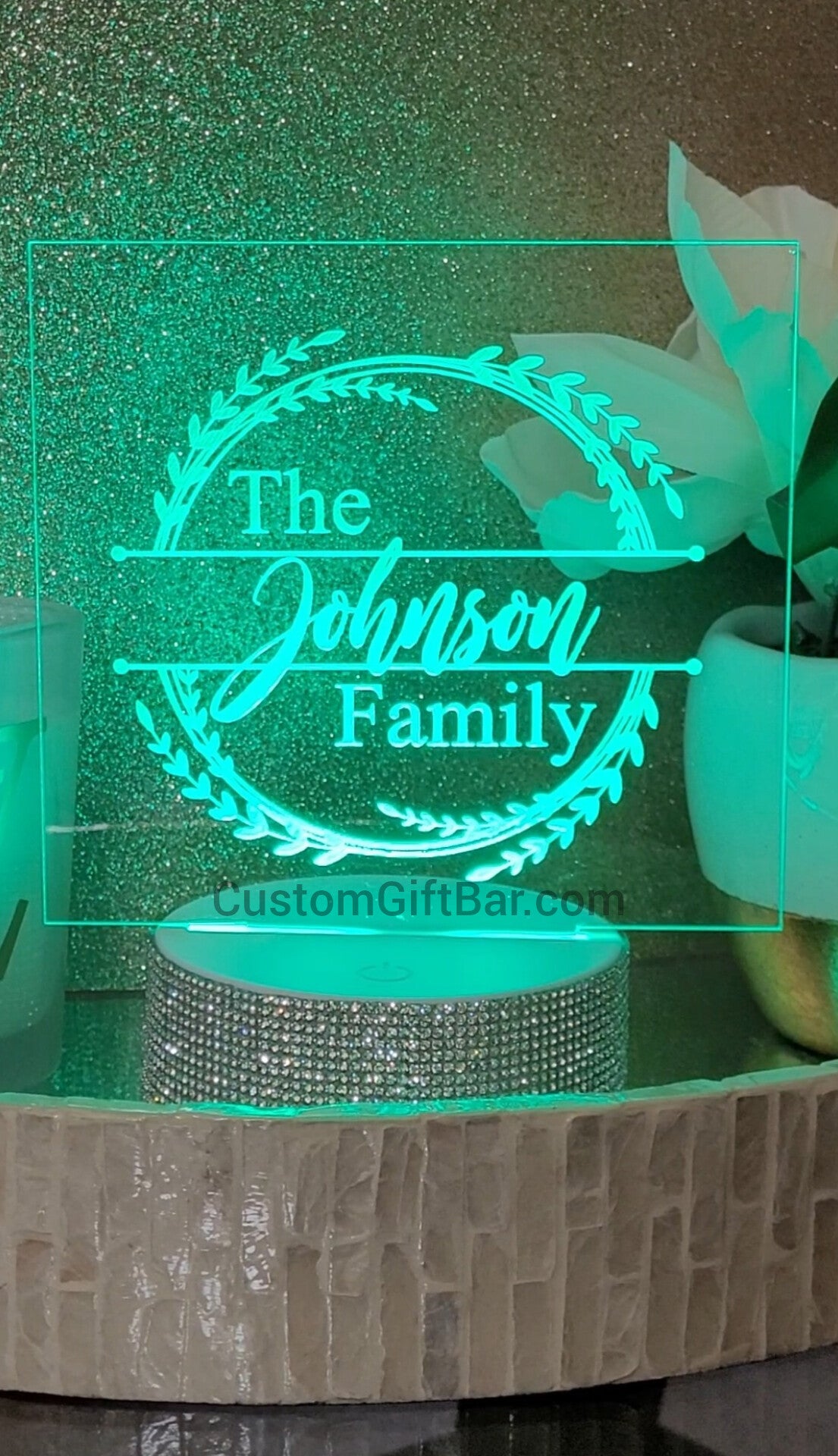 Personalized Family Name LED Light Sign